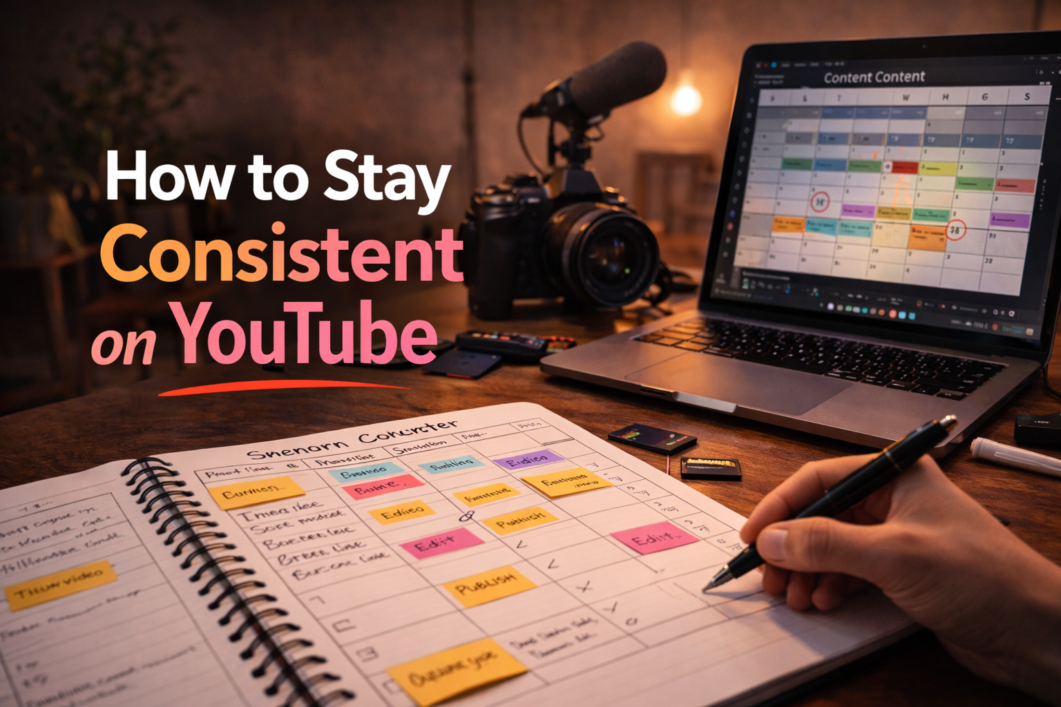 how to stay consistent on YouTube