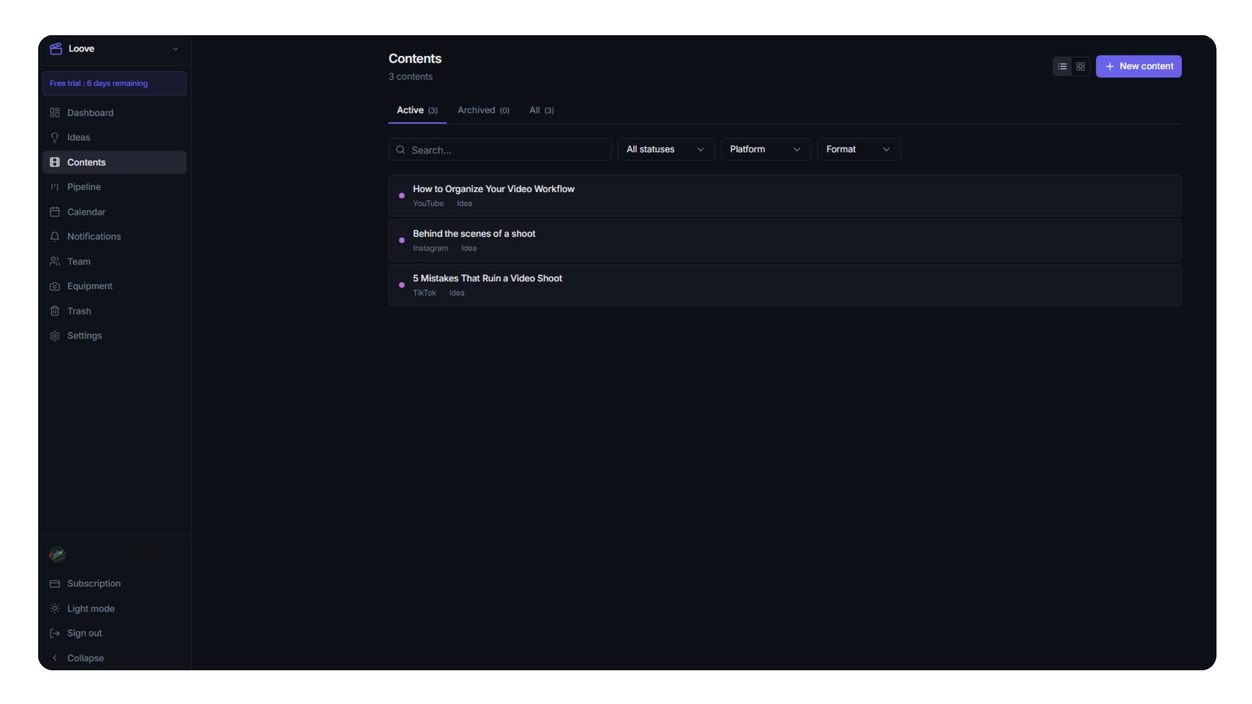 Peliku content and script management