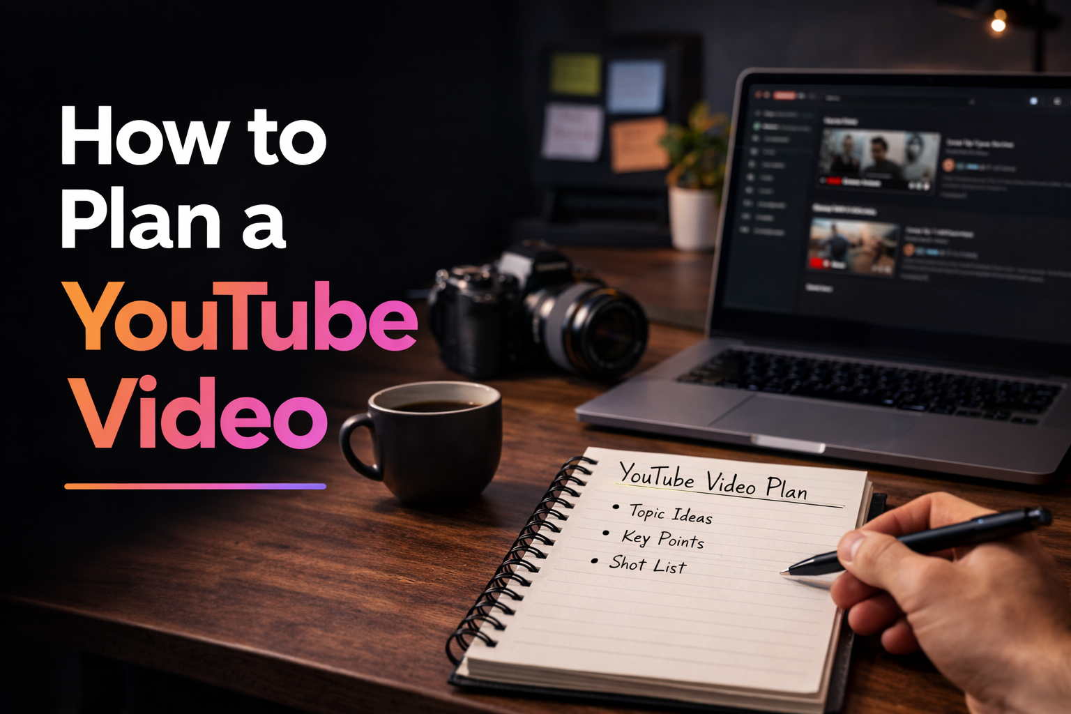 how to plan a youtube video