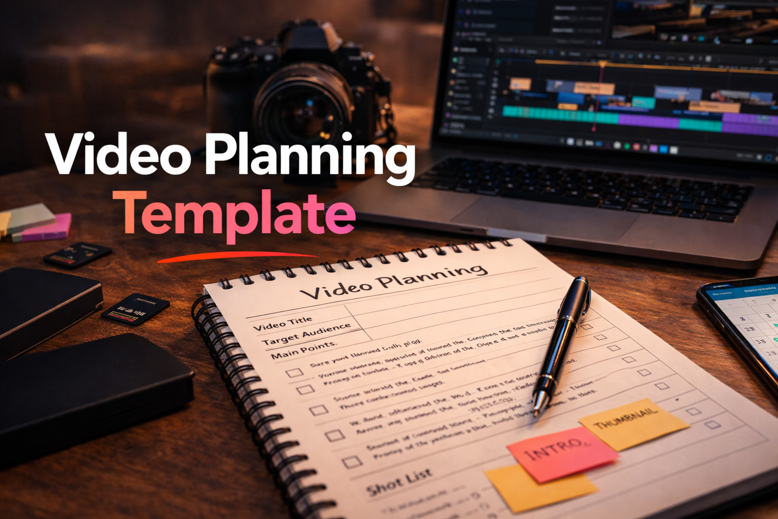 video planning template